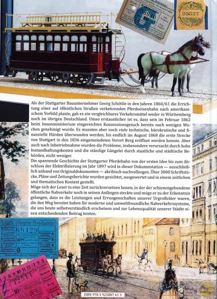 Buch "Pferdebahnen und Pferdeomnibusse in Stuttgart / 1860 bis 1897"